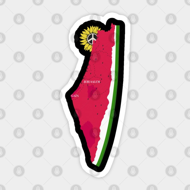 palestine Sticker by Bosun The Sun